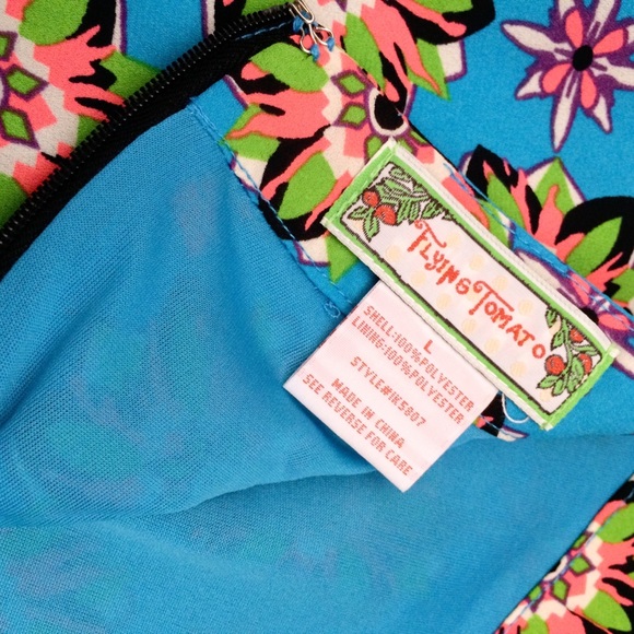 Flying Tomato Boho Floral Skate Skirt Mini Circle - Picture 3 of 4